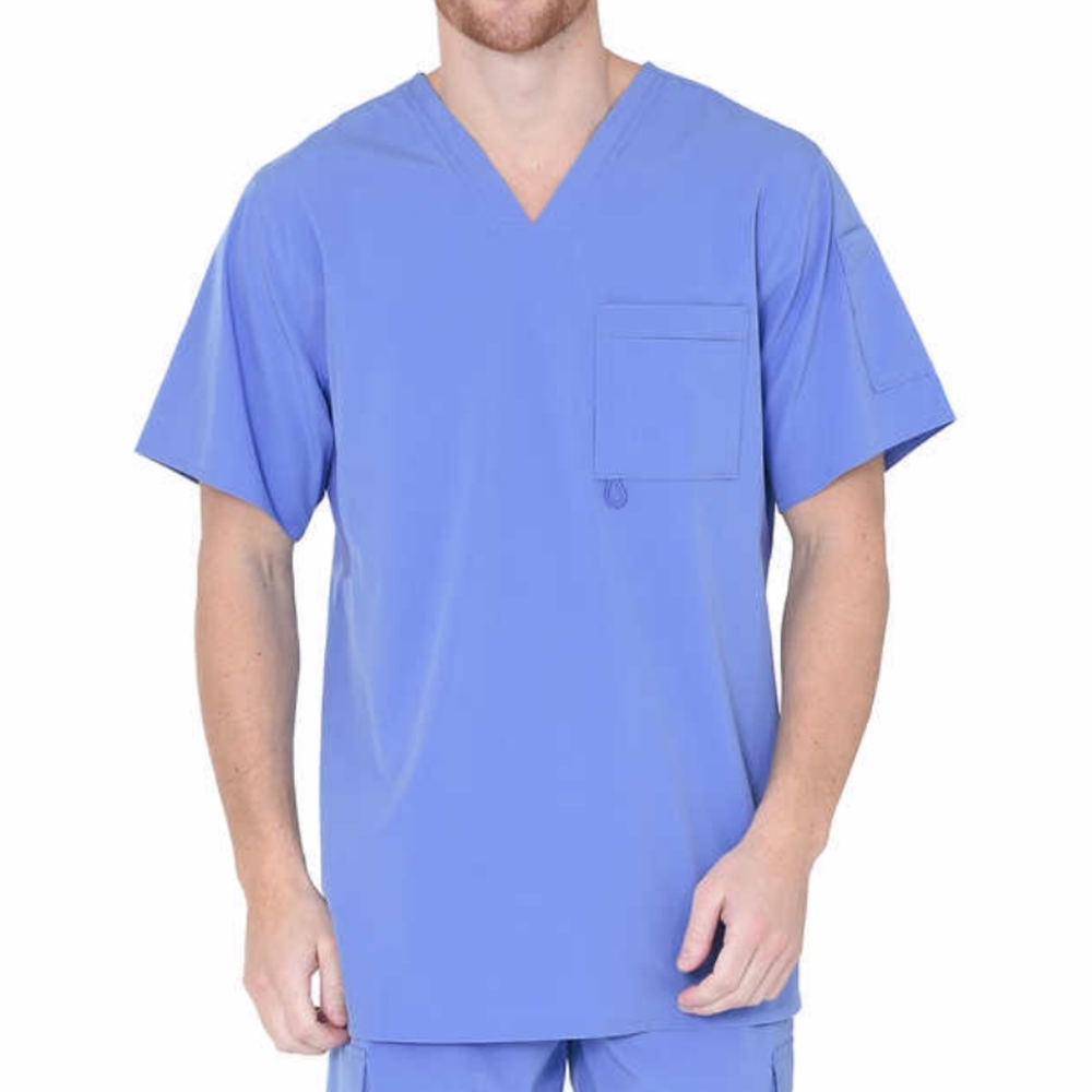 Large, BT Supply Co Men's V-Neck Scrub Top
